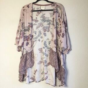 Knox rose duster coverup patchwork rose pattern witchy cottagecore fairycore M